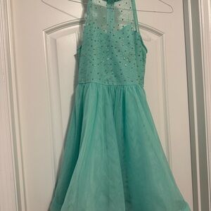 Rare Editions dark mint Formal Dress